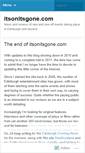 Mobile Screenshot of itsonitsgone.wordpress.com