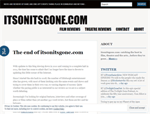 Tablet Screenshot of itsonitsgone.wordpress.com