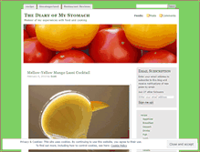 Tablet Screenshot of diaryofmystomach.wordpress.com