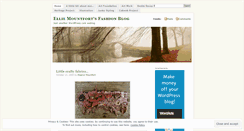 Desktop Screenshot of elliemountfort.wordpress.com