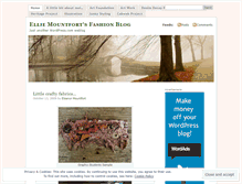 Tablet Screenshot of elliemountfort.wordpress.com