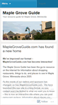 Mobile Screenshot of maplegroveguide.wordpress.com