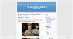 Desktop Screenshot of lonelysandpiper.wordpress.com