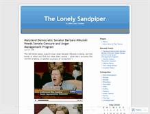 Tablet Screenshot of lonelysandpiper.wordpress.com