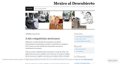 Desktop Screenshot of mexicoaldescubierto.wordpress.com