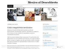 Tablet Screenshot of mexicoaldescubierto.wordpress.com