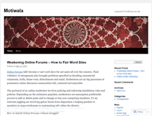 Tablet Screenshot of motiwala.wordpress.com