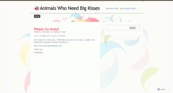 Desktop Screenshot of animalsneedkisses.wordpress.com