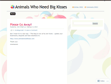 Tablet Screenshot of animalsneedkisses.wordpress.com