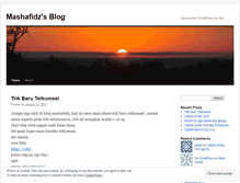 Tablet Screenshot of mashafidz.wordpress.com