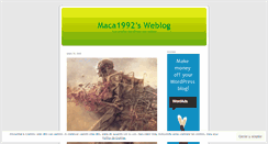 Desktop Screenshot of maca1992.wordpress.com