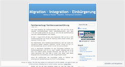 Desktop Screenshot of einbuergerung.wordpress.com