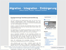 Tablet Screenshot of einbuergerung.wordpress.com