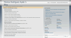Desktop Screenshot of monicarodriguezayala.wordpress.com