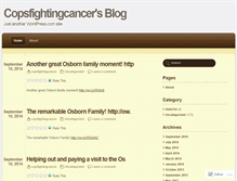Tablet Screenshot of copsfightingcancer.wordpress.com