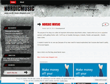 Tablet Screenshot of nordicmusic.wordpress.com