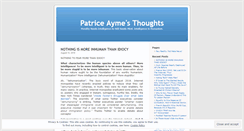 Desktop Screenshot of patriceayme.wordpress.com