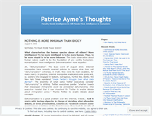 Tablet Screenshot of patriceayme.wordpress.com