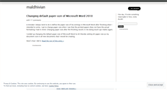 Desktop Screenshot of maldhivian.wordpress.com