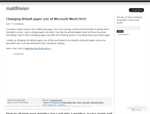 Tablet Screenshot of maldhivian.wordpress.com