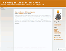 Tablet Screenshot of gingersunite.wordpress.com