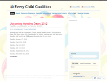 Tablet Screenshot of everychildcoalition.wordpress.com