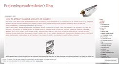 Desktop Screenshot of prayerologyreaderschoice.wordpress.com