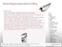 Tablet Screenshot of prayerologyreaderschoice.wordpress.com