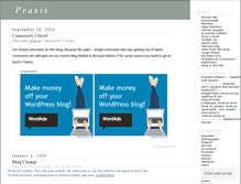 Tablet Screenshot of praxisblog.wordpress.com