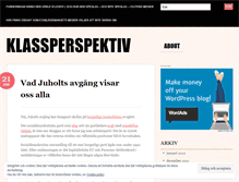 Tablet Screenshot of klassperspektiv.wordpress.com