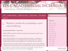 Tablet Screenshot of educacaoespecialinclusiva.wordpress.com