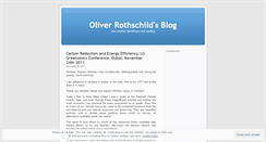 Desktop Screenshot of oliverrothschild.wordpress.com