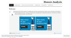 Desktop Screenshot of msuhonorsanalysis.wordpress.com