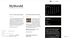 Desktop Screenshot of myherald.wordpress.com