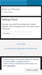 Mobile Screenshot of evilordivine.wordpress.com