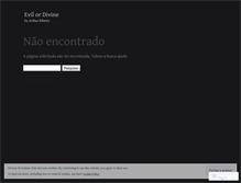Tablet Screenshot of evilordivine.wordpress.com