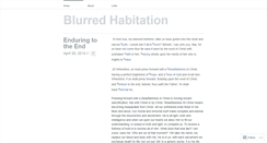 Desktop Screenshot of blurredhabitation.wordpress.com