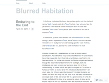 Tablet Screenshot of blurredhabitation.wordpress.com