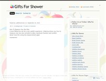 Tablet Screenshot of giftsforshower.wordpress.com