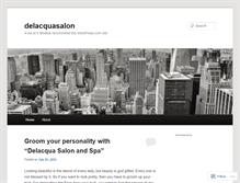 Tablet Screenshot of delacquasalon.wordpress.com