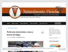 Tablet Screenshot of naturalmenteciencias.wordpress.com