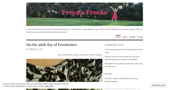 Desktop Screenshot of freyafrock.wordpress.com