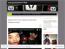 Tablet Screenshot of joeyvproductions.wordpress.com