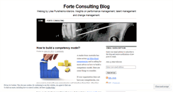 Desktop Screenshot of forteconsulting.wordpress.com