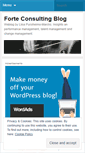 Mobile Screenshot of forteconsulting.wordpress.com