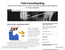 Tablet Screenshot of forteconsulting.wordpress.com