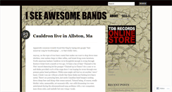 Desktop Screenshot of iseeawesomebands.wordpress.com