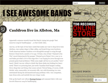 Tablet Screenshot of iseeawesomebands.wordpress.com