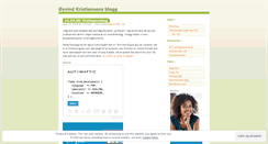 Desktop Screenshot of oyvindkristiansen.wordpress.com