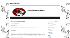 Desktop Screenshot of davidthompsonmusic.wordpress.com